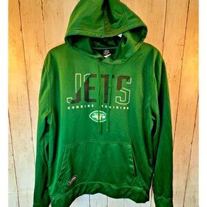 New York Jets Nike NFL Combine Hoodie Performance Team Issued Mens Large
